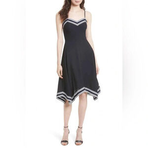 NWOT Ted Baker Kahmen Strappy Midi Dress Black and White Casual Preppy Women’s 4